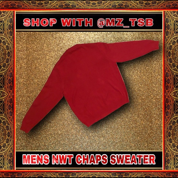 ♦️🎁♦️🆕 MENS NWT CHAPS SWEATER♦️🎁♦️ - Picture 3 of 4